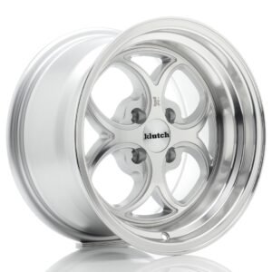 Klutch SL2 16x8 ET10 4x100 Silver Machined Face