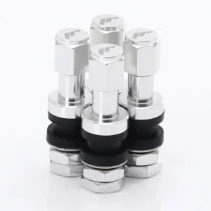 Set of Aluminum air valves JR v2 + logo